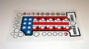 Evel Knievel Pinball Machine Insert Decal Set