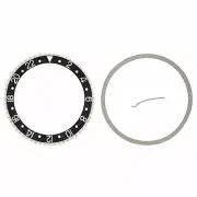 Bezel, Insert & Spring Rotating Kit For Rolex Model GMT II 16718 Black