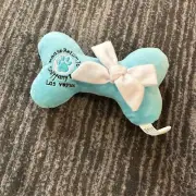 Sniffany Dog Toy Bone Small Plush Cute Blue Cute Puppy Toy Please Return To New
