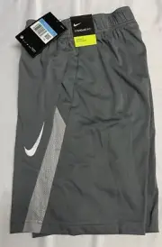 Nike Dry Training Basketball Shorts Big Kids Boy’s SZ Medium Gray CJ9272-084