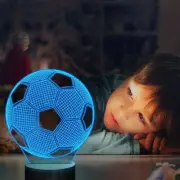 3d Illusion Child Night Light Football Ball Touch Nightlight for Kids Bedroom