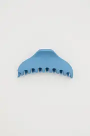 Blue Large Plain Claw Clip