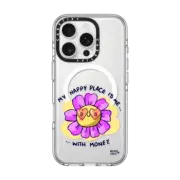 iPhone 16 Pro Clear Case MagSafe Compatible Happy Place