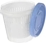 [Generic] Kimchi Bowl with Lid Airtight Pickle Container with Strainer Jar for Olives Vegetables and Fruits Storage for Pickled Foods