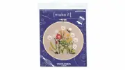 Make It WILDFLOWERS Traced Linen Cross Stitch Kit 585244-WILDFLOWERS Tracked Pos