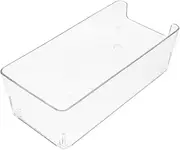 KALLORY Office Storage Box Notepad Holder Plastic Desktop Organizer Clip for Papers