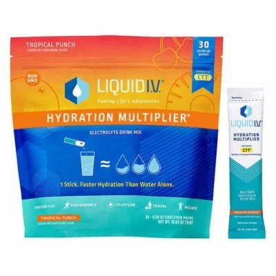 Liquid I.V. Hydration Multiplier, 30 Individual Serving Stick Packs in