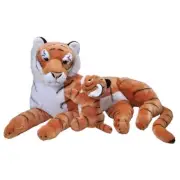 Mum and Baby Tiger Extra Large Jumbo soft plush toy 27"/70cm stuffed animal NEW