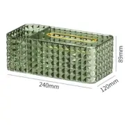 Tissue Box Holder Tissue Case with Storage Compartment Facial Tissue Green