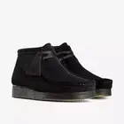 Clarks Womens Wallabee Boot Ankle Chukka Shoes - Black Suede NEW
