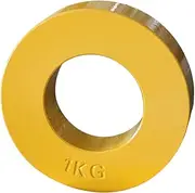 Generic Olympic Fractional Weight Steel Plates - Yellow 1kg