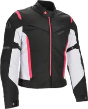 Acerbis X-MAT 2.0 Ladies Motorcycle Textile Jacket, black-pink, Size 2XL for Women Black Pink