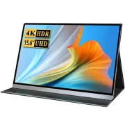 UPERFECT 4K Portable Monitor 15.6" 3840x2160 UHD Dual USB-C Laptop Monitor