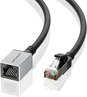 Cat 6 Ethernet Extension Cable 1.6 Feet, Network Male to Female Connector Cord, RJ45 Extender Cable,Gigabit LAN Cord for MC,PC,Routers and Modems