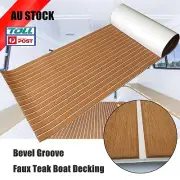 EVA Foam Boat Flooring Marine Teak Decking For Yacht Carpet Brown+White 90×240cm