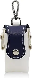 AfitLulu Small Golf Bag for Men and Women, PU Leather Ultralight Golf Bag with Clip Hook for 2 Golf Balls, Portable Golf Club Bag, Lightweight Golf Bag with Magnetic Snap Closure