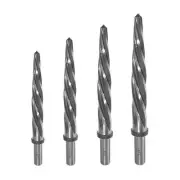 4PCS Bridge Construction Reamer Drill Tool Set for Metal, M2 HSS Car Tapered ...