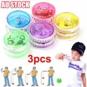 3X LED YoYo Light Up Clutch Mechanism Toys Yoyo Trick Speed Ball Kids Toy Gifts