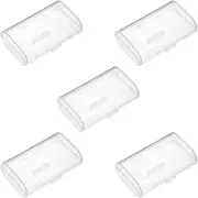 Fielect 2 x AA Battery Storage Case Holder Organizer Box Transparent 5Pcs