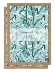 [Cooper & Co] Premium Paradise Photo Frames 29.7x42cm Set Of 2 in Oak