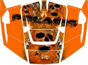 Polaris 1000 rzr 4 Skull Graphic Kits Decal Wraps RZR 1000 4 Door 2013-2018