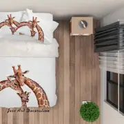 3D Giraffe Quilt Cover Set Bedding Set Pillowcases 118