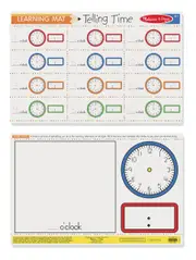 Melissa & Doug Telling Time Write-A-Mat