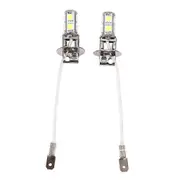 Lertenys 9smd, 2x H3 5050 White 9 Smd Led Xenon Dc12v Auto Car Fog Light Lamp Led Bulbs 6500k, H3 9smd