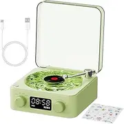 Record Player Speakers, Portable Suitcase Record Player Speakers, Portable Record Player, Upgraded Turntable Audio Sound, Vintage Turntable for Vinyl Records Record Player