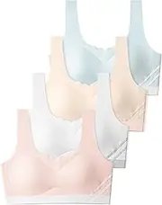[SALIA GIRL] Training Bras for Girls 12-16 Sports Seamless Bra Design with Removable Padding Bras
