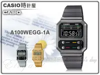 在飛比找Yahoo!奇摩拍賣優惠-CASIO 時計屋 卡西歐 手錶 A100WEGG-1A 電