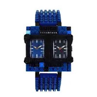 在飛比找PChome24h購物優惠-【nanoblock】自由組藝系列樂高積木錶-藍Ｘ黑/TVL