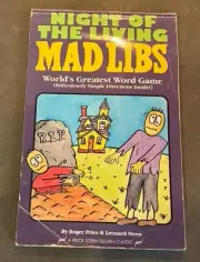 Night Of The Living MAD LIBS Original Word Game Vintage 1994 FIRST EDITION!