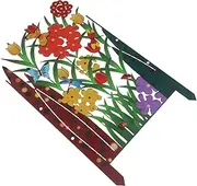 Abaodam Garden Fence with Butterfly Floral Design DIY Decorative Barrier for Flower Bed Edging Lawn Fencing and Pet Protection Garden Edging
