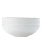 [Maxwell & Williams] White Basics Diamonds Coupe Bowl 18.5cm Set of 3