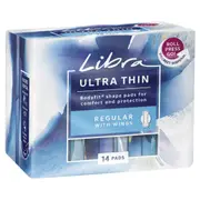 Libra 14 Pack Ultra Thin Regular Pads