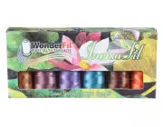 WonderFil InvisaFil Must Have Mediums Cottonized Polyester Mini Thread Pack B009