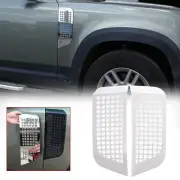 For Land Rover Defender 2020-22 Chrome alloy Side air intake Net cover trim 2pc (for: Land Rover)