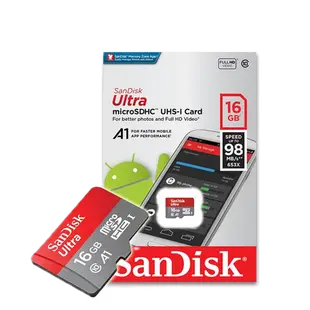 SanDisk 晟碟 16GB 32GB 64GB Ultra microSD UHS-I 記憶卡 手機/行車記錄器適用