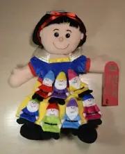 Fiesta Crafts Snow White and Seven Dwarfs Hand & Finger Puppet Set