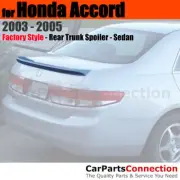 Painted ABS Rear Trunk Spoiler For 2003-2005 Honda Accord Sedan Lip NH578 WHITE (for: Honda)