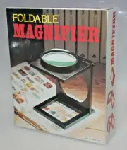 Foldable Magnifier Magnifying Glass Hands Free Crafts Jewelry Repair New In Box