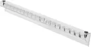 Mobestech Kitchen Order Holder Clear Receipt Holder Rail Paper Clip No-punch Ticket Holder For Restaurant Menus And Orders Organizer 30cm