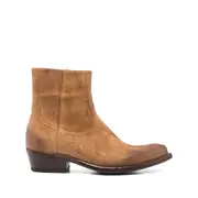 [Eraldo] Eraldo 40mm Suede Zip-fastening Cowboy Boots 36 IT BROWN