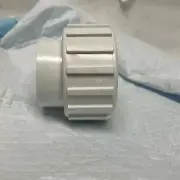 1 1/2” PVC Union Half with Collar and Gasket Solvent/Glue End - with Gasket