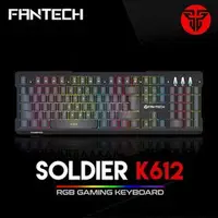 在飛比找Yahoo!奇摩拍賣優惠-【EC數位】FANTECH K612 鋁合金面板RGB電競鍵