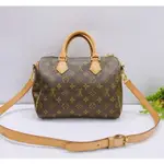 精品二手/LV M41113 BANDOULIèRE SPEEDY25 經典 老花 波士頓包 手提包 肩背包 女生