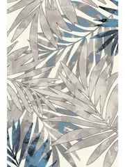 Freedom Blue Multicoloured Tropical Pattern Rug