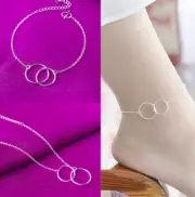 1 PC Solid Silver Chain Anklet Foot Ankle Girls Women Jewelry #118