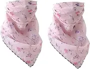 [BESTYASH] 2pcs Women Chiffon Lightweight Breathable Sun-resistant Outdoor Cycling Scarves for Dustproof Neck Cover for Enhanced Comfort